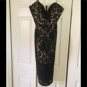Jarlo deep v lace cocktail dress